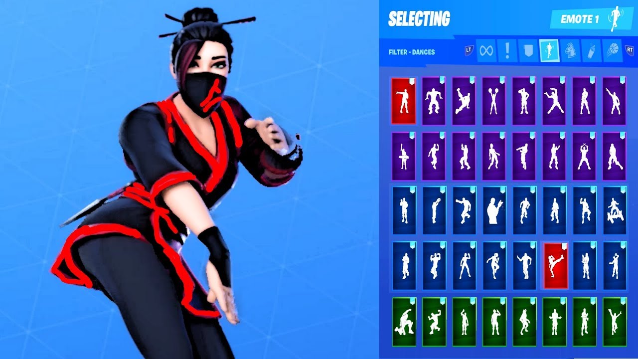 🔥 *NEW* Fortnite RED JADE Skin Showcase with All Dances & Emotes Season 10 Outfit