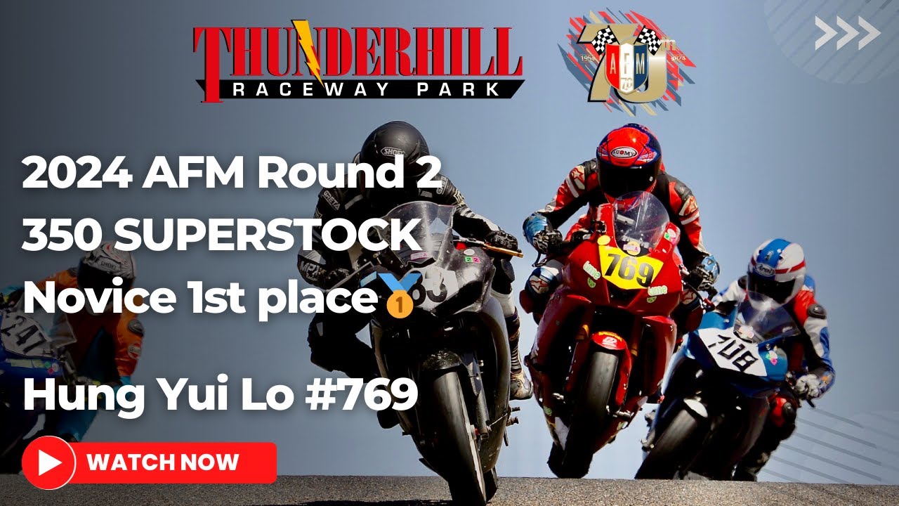 2024 AFM Round 2 | 350 Superstock Novice  | Thunderhill East | Yamaha R3