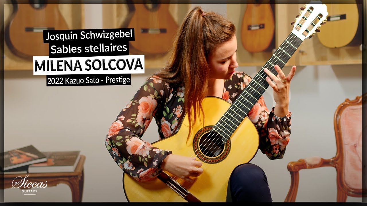 Milena Solcova plays Sables stellaires by Josquin Schwizgebel on a 2022 Kazuo Sato Classical Guitar