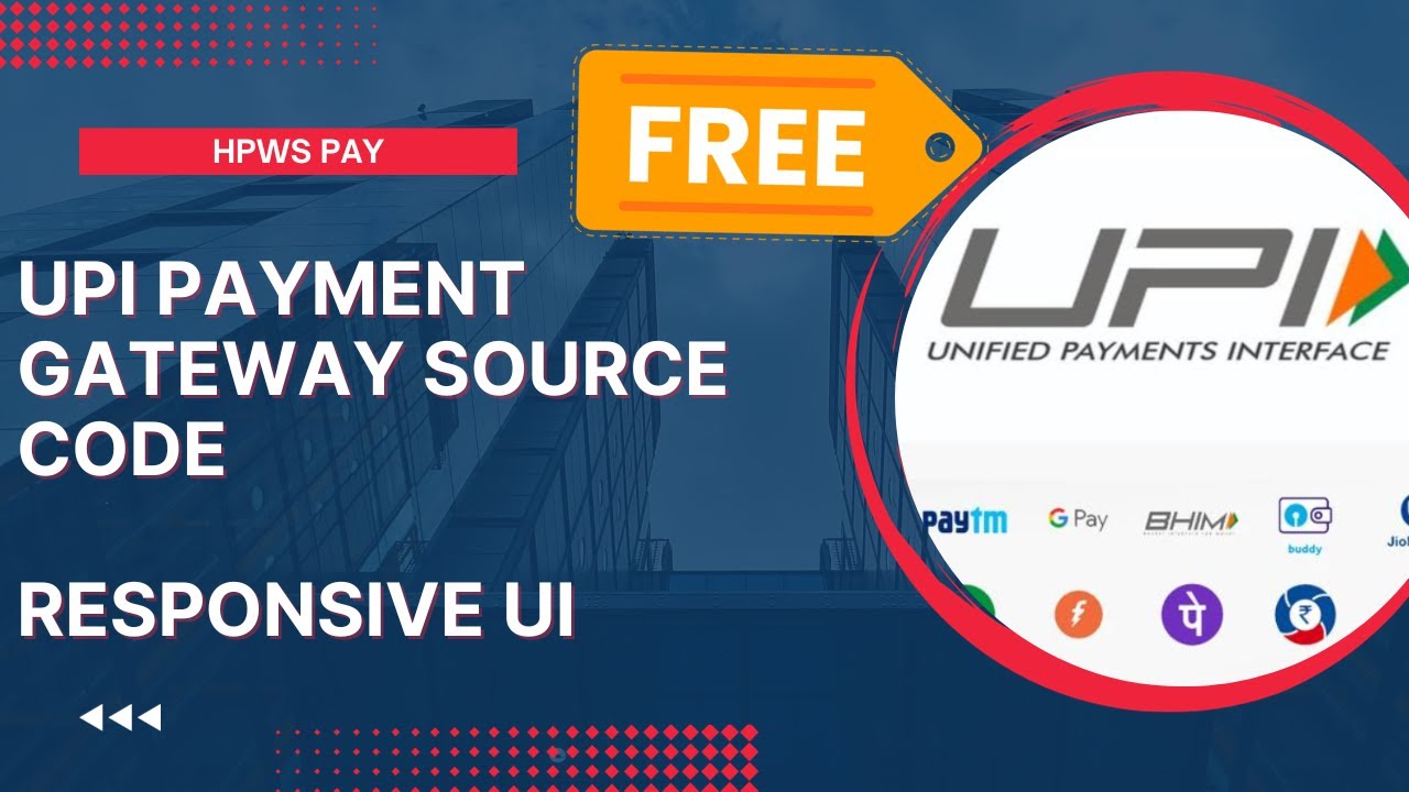 Free UPI Payment Gateway Source Code | Responsive UI | Start Business #upi #paymentgateway