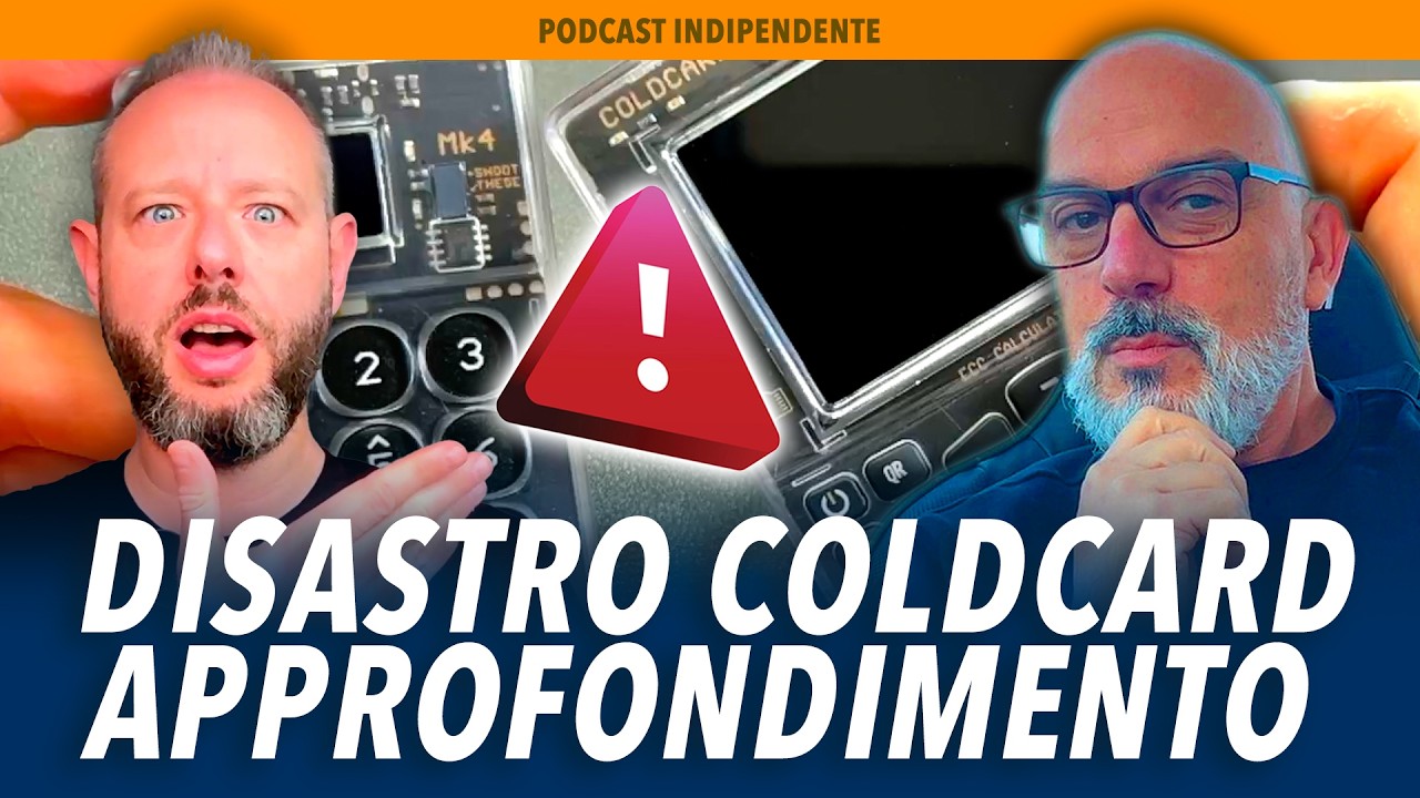 DISASTRO COLDCARD: APPROFONDIMENTO (cosa fare per non perdere fondi e mettere al sicuro Bitcoin)