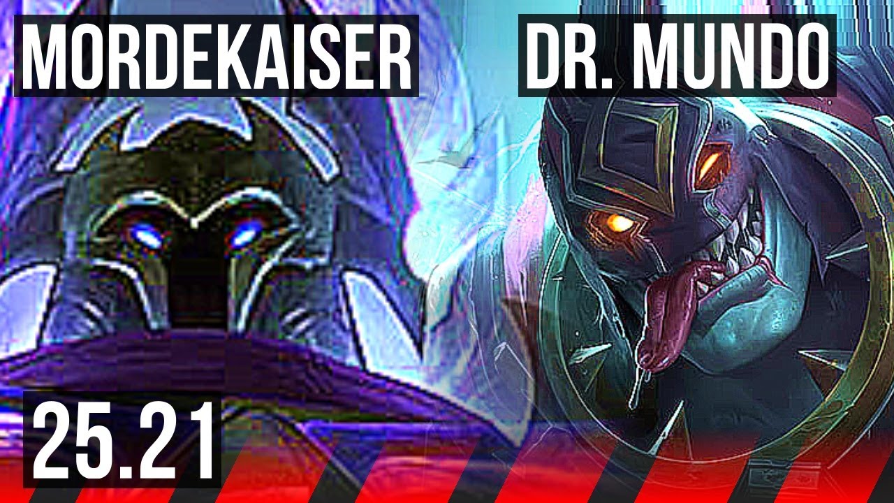 MORDEKAISER vs DR. MUNDO (TOP) | Legendary, 500+ games | EUW Master | 25.21