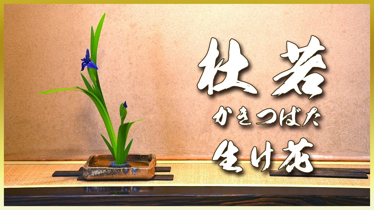 【プロの技】葉の曲線美！杜若（かきつばた）の葉組みを伝授！