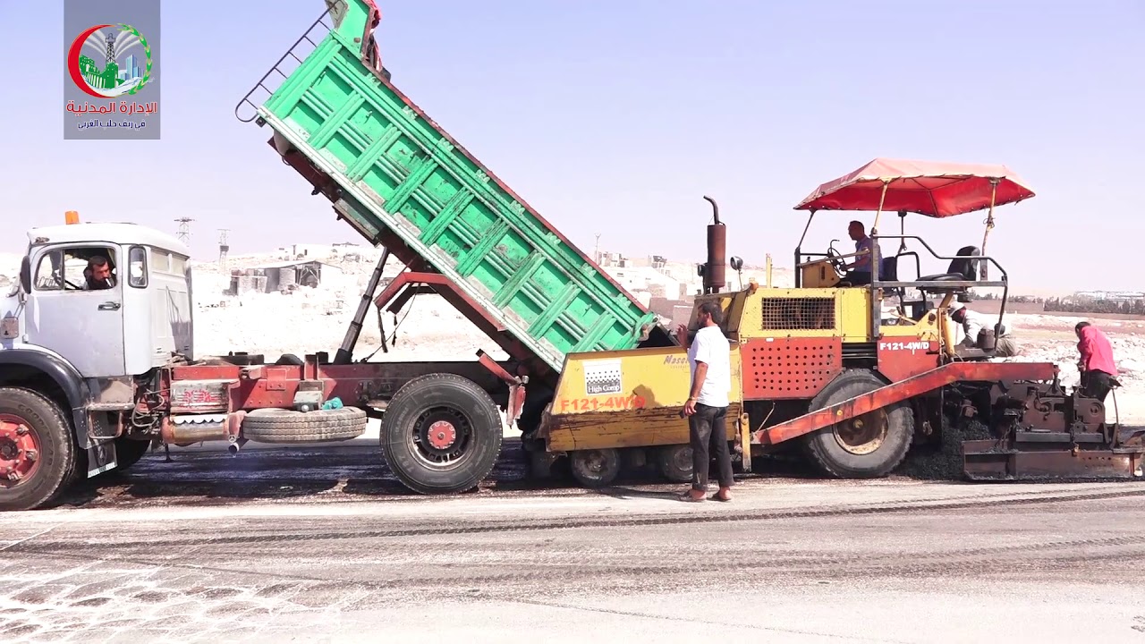 تنفيذ مشروع تزفيت و توسعة مفرق قبتان الجبل