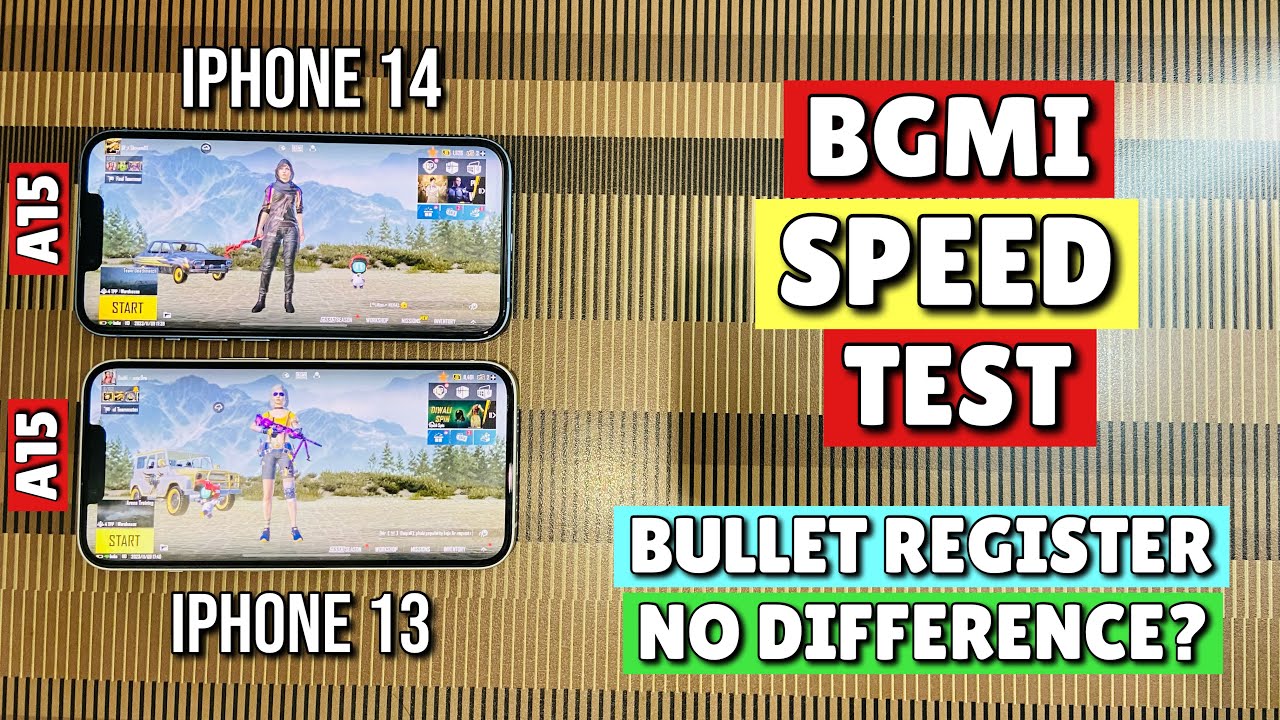 iPhone 13 Vs iPhone 14 BGMI Speed Test in 2023🔥|No difference?