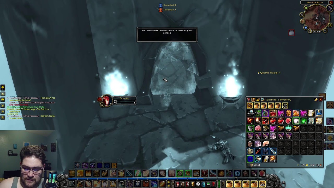 Rested XP Grind - 62 Pally in Outlands! TBC HYPE! HEALER POV!