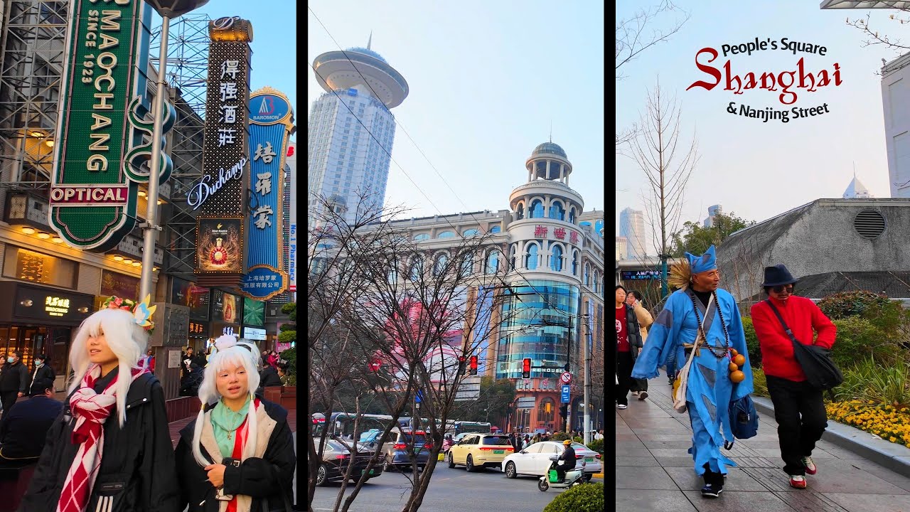 4Kᵁᴴᴰ :: Shanghai People's square & Nanjing shopping road 2025🛍️ :: Impressive walk-around 👀🚶::