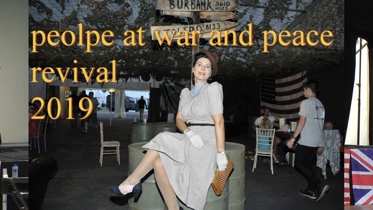 vintage dressed people at war and peace revival 2019 (war and peace show) Beltring