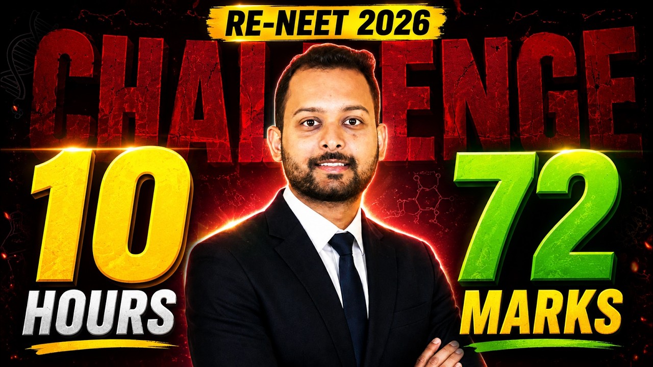 🔥 I Challenge Every RE-NEET Aspirant 🩺Can You Stay Consistent for Just 10 Hours? No Excuses #72Marks