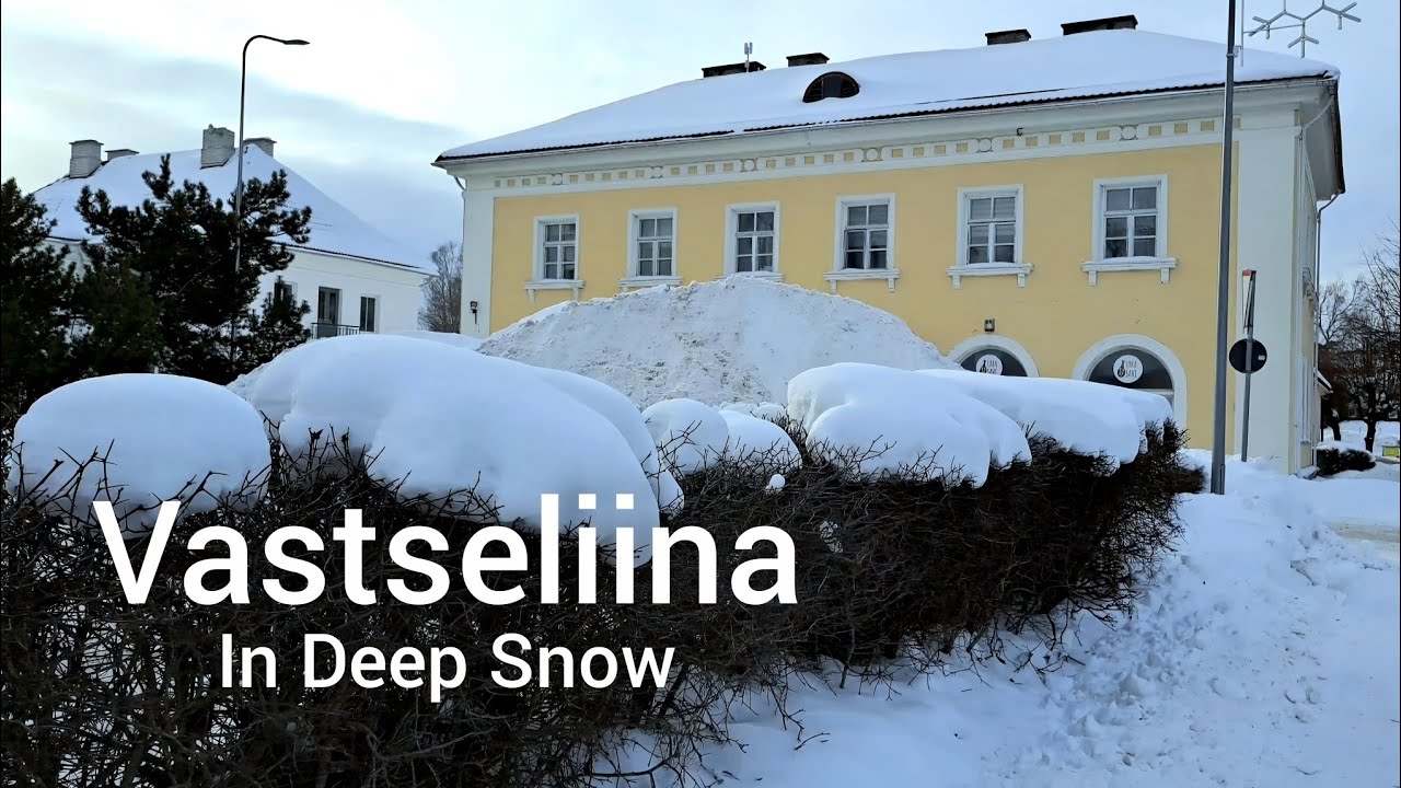 Winter Wonderland in Southern Estonia - Vastseliina in Deep Snow, February 23, 2026 ❄️❄️