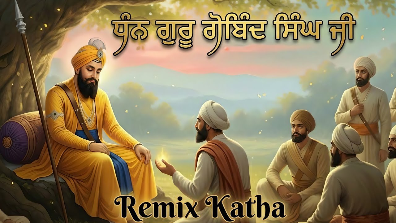  ੴ ਗੁਰੂ ਗੋਬਿੰਦ ਸਿੰਘ ਜੀ 🪯  |  Dhan Guru Gobind Singh Ji |   Remix Katha 