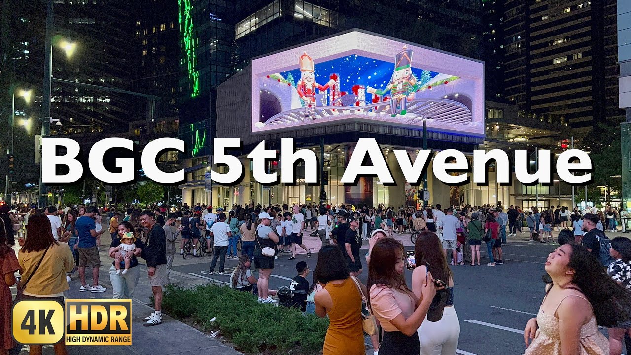 [BGC] 3D Screen at 5Th Avenue Bonifacio Global City | 4K HDR | Taguig Metro Manila