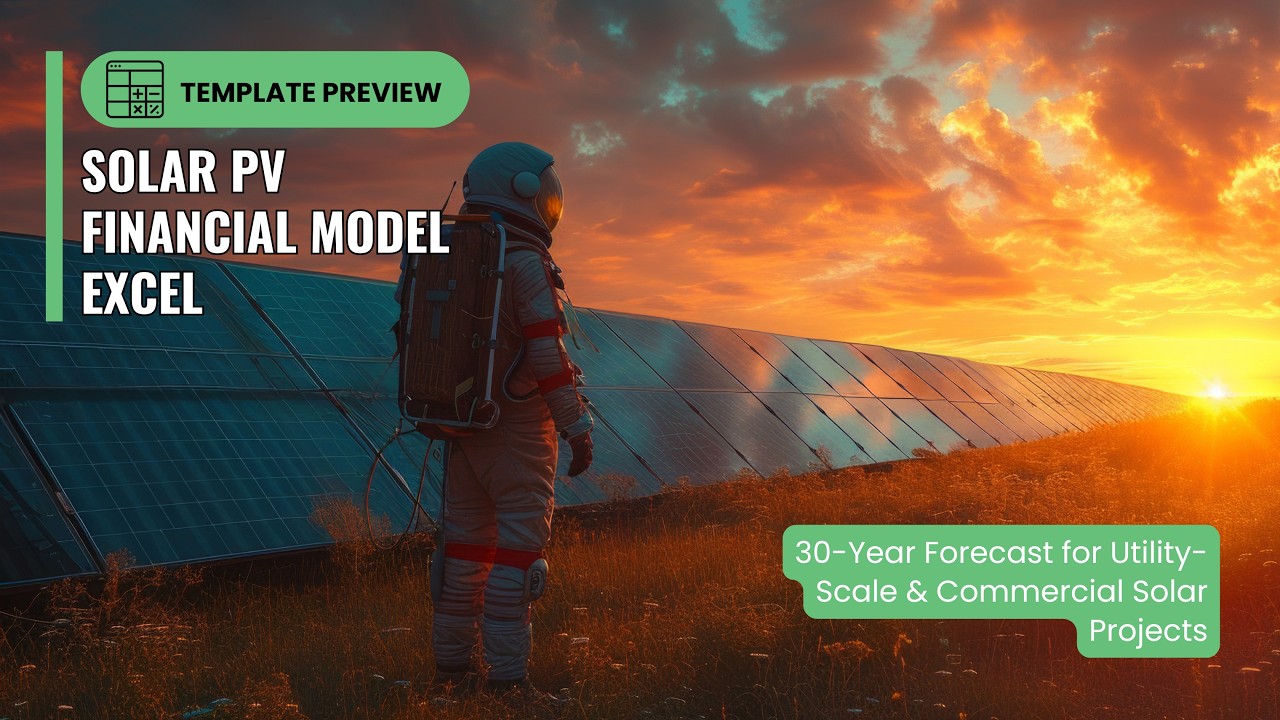 Utility-Scale Solar Financial Model in Excel – Step-by-Step Template Walkthrough