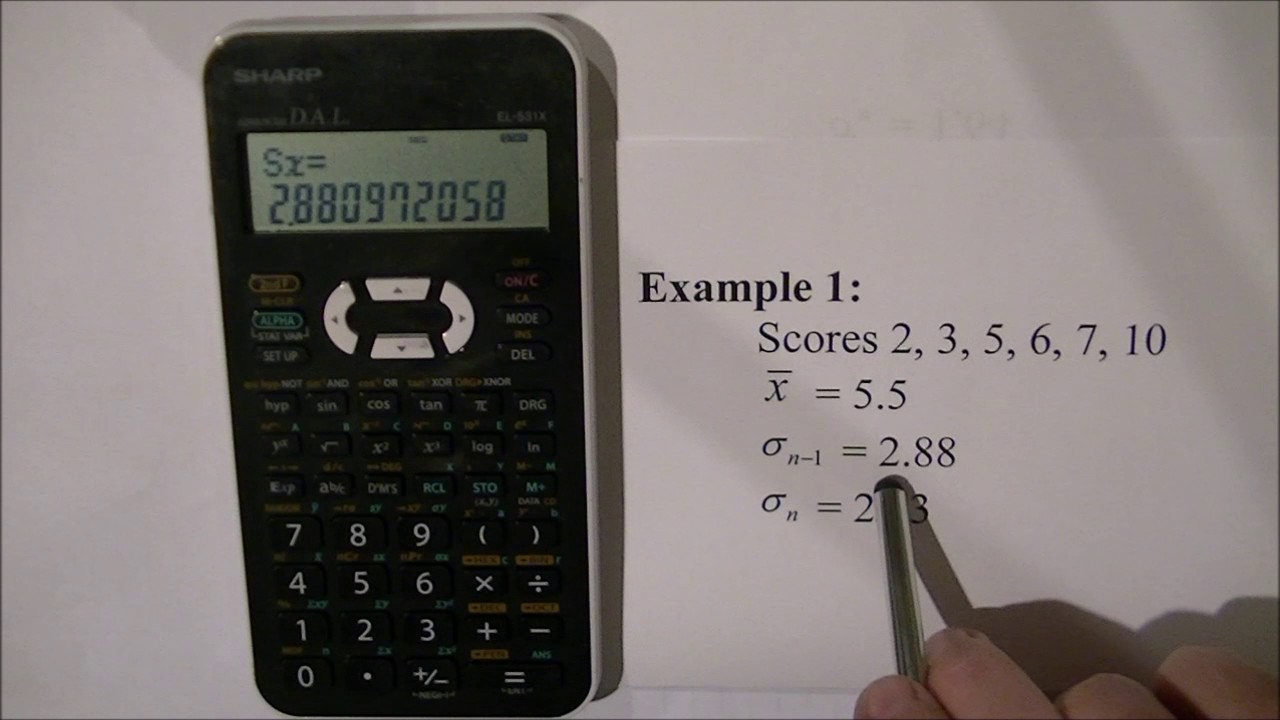 Statistics on the Sharp EL-531X