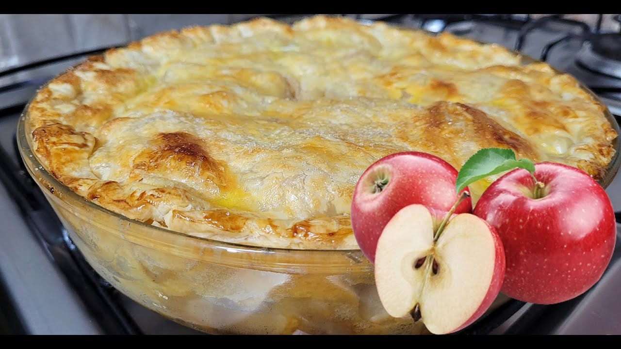 TORTA DE MAÇÃ COM MASSA FOLHADA DELICIOSA FÁCIL DE FACIL  TODOS ADORAM