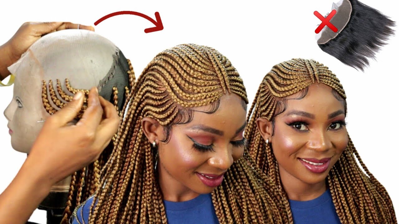 😱 No Frontal Needed Sis / Classic Braided Wig You Should Try  / DIY
