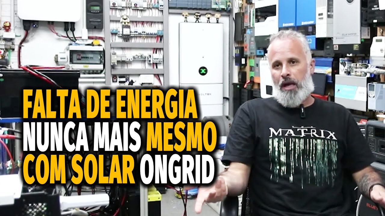 ⚡Falta Energia? Como Criar um Sistema de Backup para Energia Solar mesmo com On Grid!