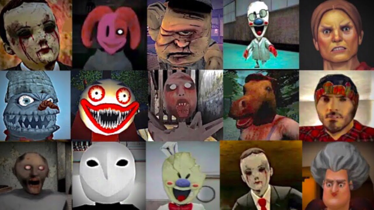 Caught Battle - Horror Spider Train, HeadHorse, Granny 2, Stranger Place, Evil Kid, Evil Snowman 2 +