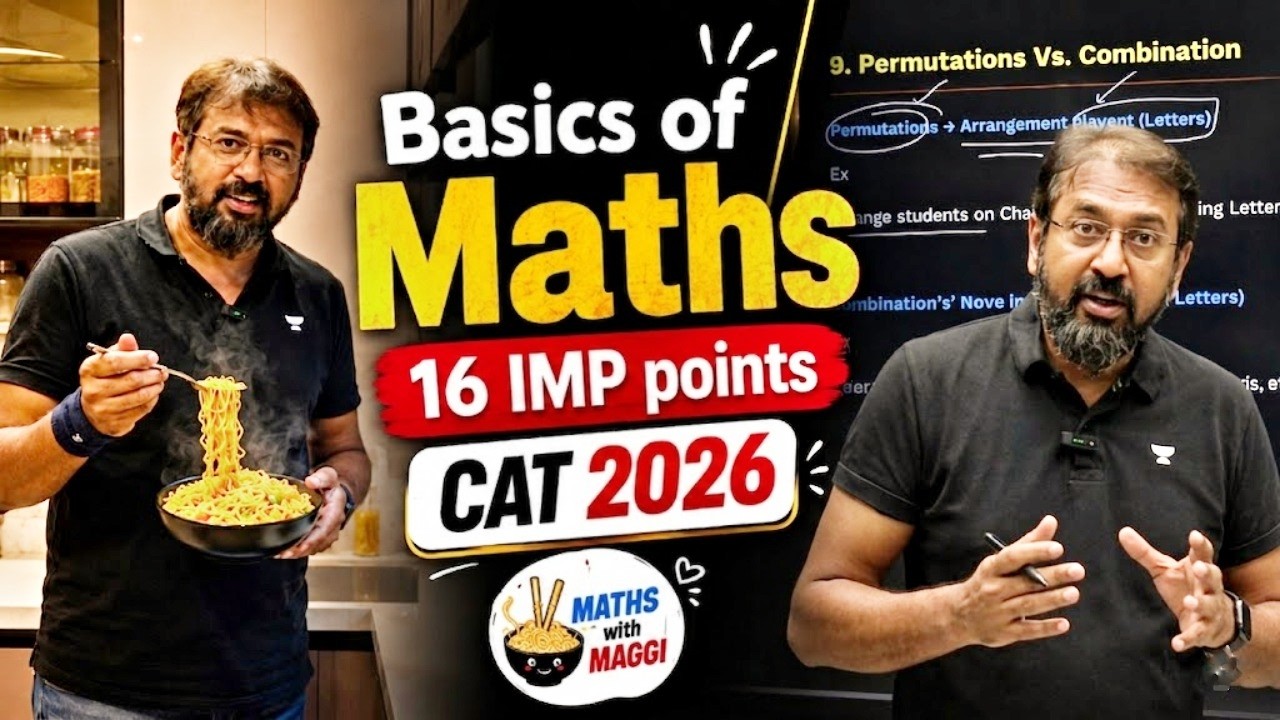 CAT 2026 Maths with Maggie | 16 Most Important Basics You Must Know  🔥