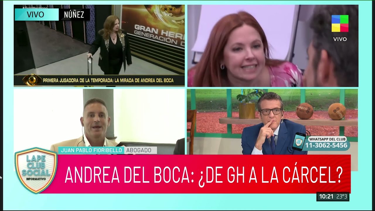 🔴 LA FISCALÍA PIDIÓ CONDENAR A ANDREA DEL BOCA