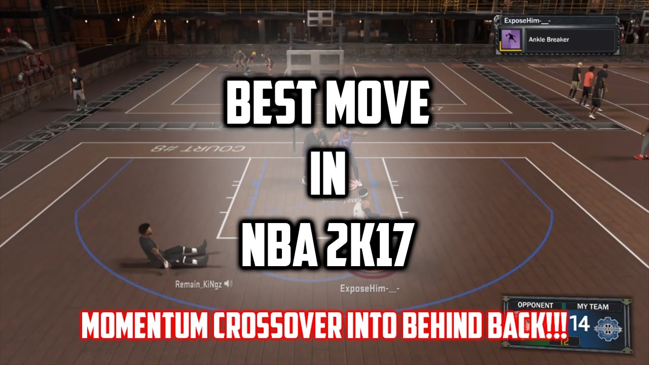 How To Do The Momentum Crossover Into The Behind The Back!! Best Move In NBA 2K17! Be A GOD In Park!