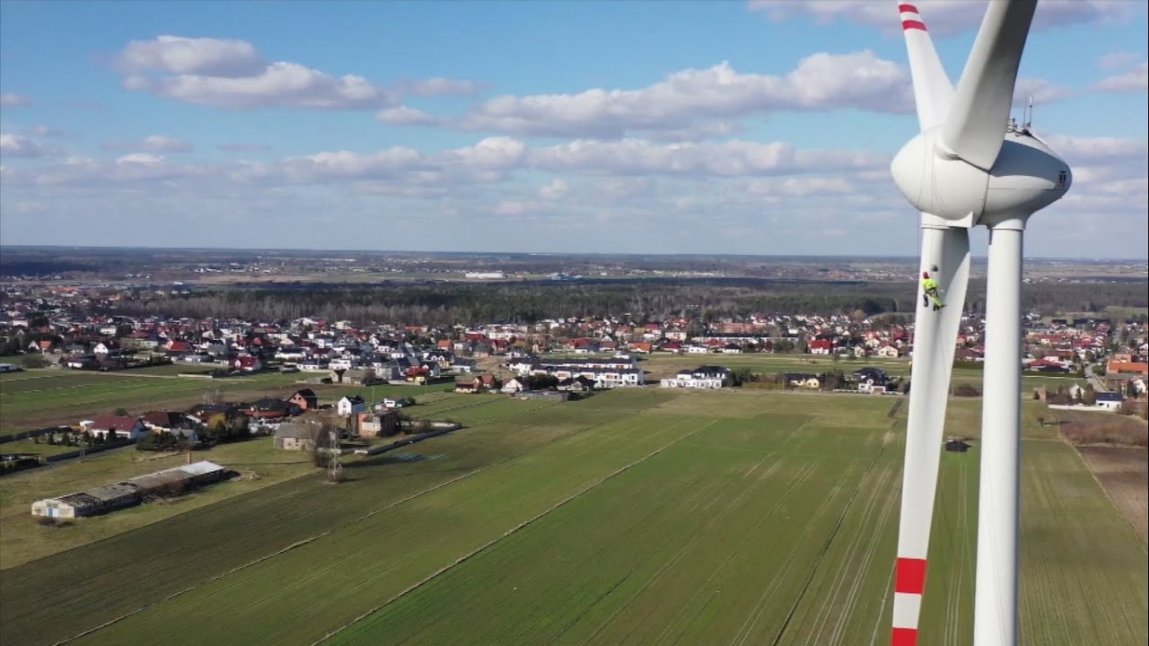 MYROPES - Naprawa łopat turbiny wiatrowej Enercon