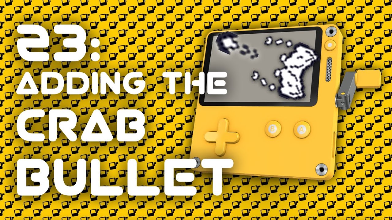 Custom Bullet Collisions (Crab Shoots Bullets) & Chasing the Player - Playdate Tutorial 23