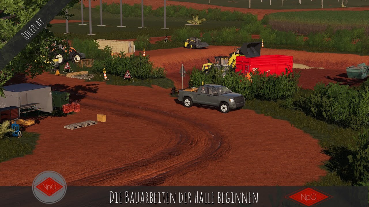 LS19 Roleplay/Story #12 | Die Bauarbeitern der Halle beginnen| Landwirtschafts Simulator 19 #LS19
