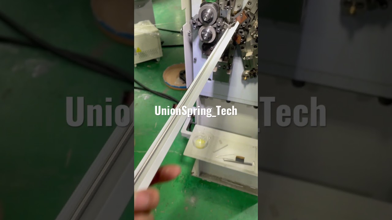 Flat Wire forming machine. Coiling machine. 4 axis spring coiling equipment.Flat wire spring machine