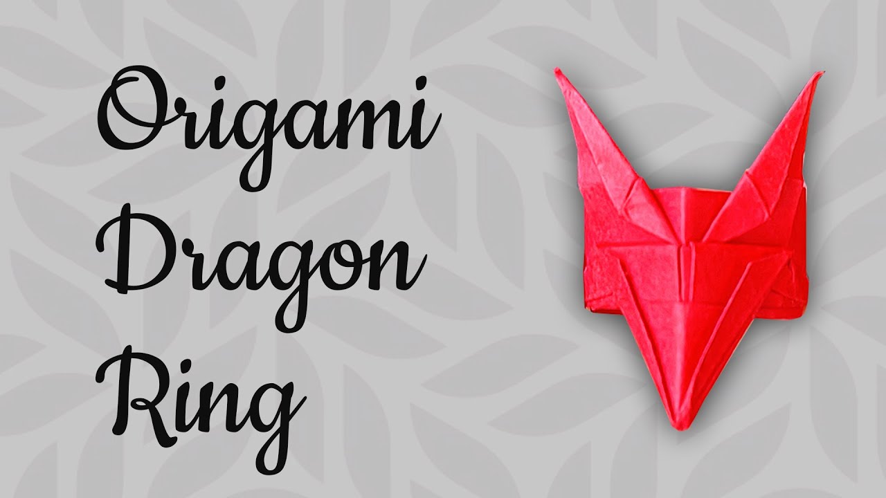How To Make Paper Dragon Ring | Origami Dragon Ring
