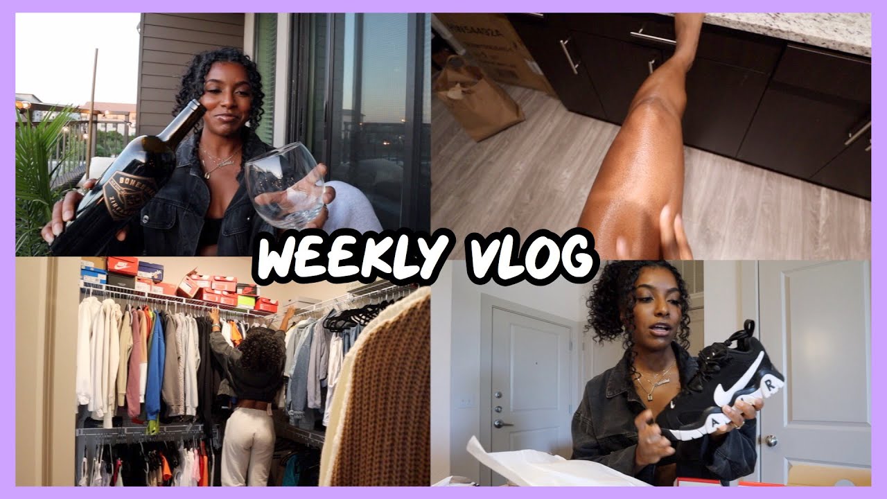Patio Makeover, At Home Waxing, New Sneakers & Wine! | WEEKLY VLOG