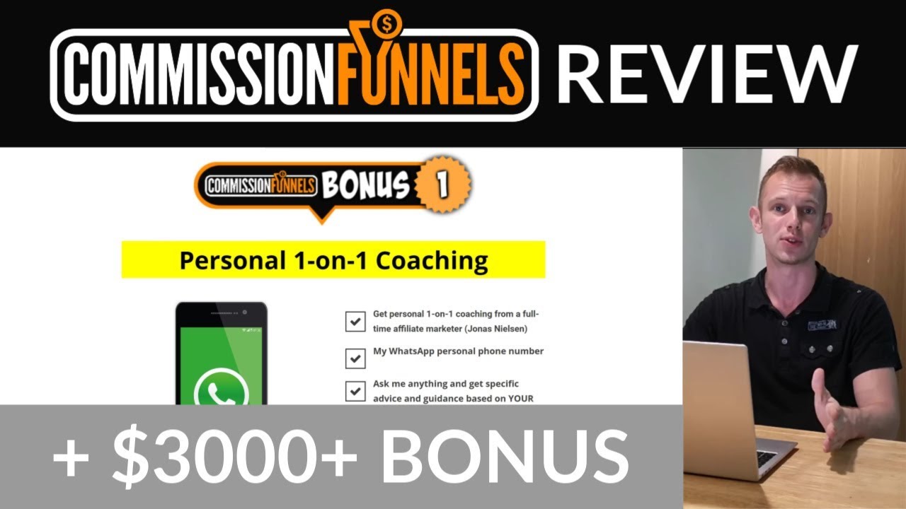 Commission Funnels Review & BONUS - 1-on-1 Personal Coaching When You Buy Commission Funnels