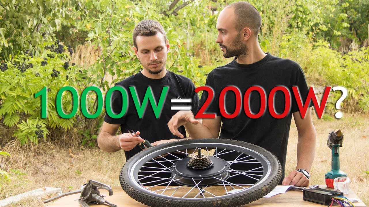 2000W от стандартен 1000 ватов кит еп. 4 - 1000 вата кит за електрически велосипед