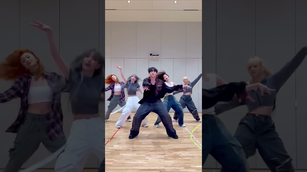 LE SSERAFIM + Jung Kook 'Perfect Night' Dance Mirrored