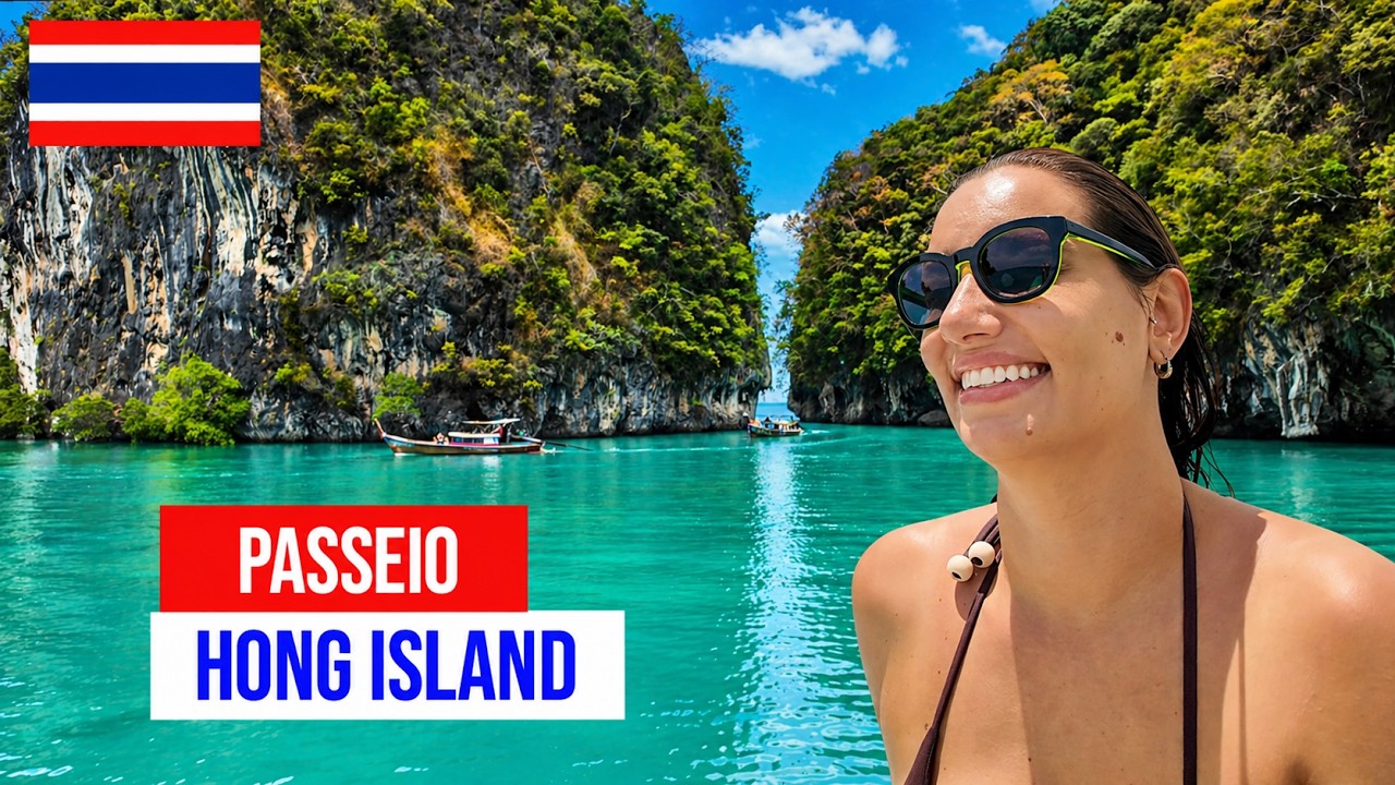 Passeio de BARCO por HONG ISLAND: uma das mais belas ilhas da TAIL&Acirc;NDIA 🇹🇭