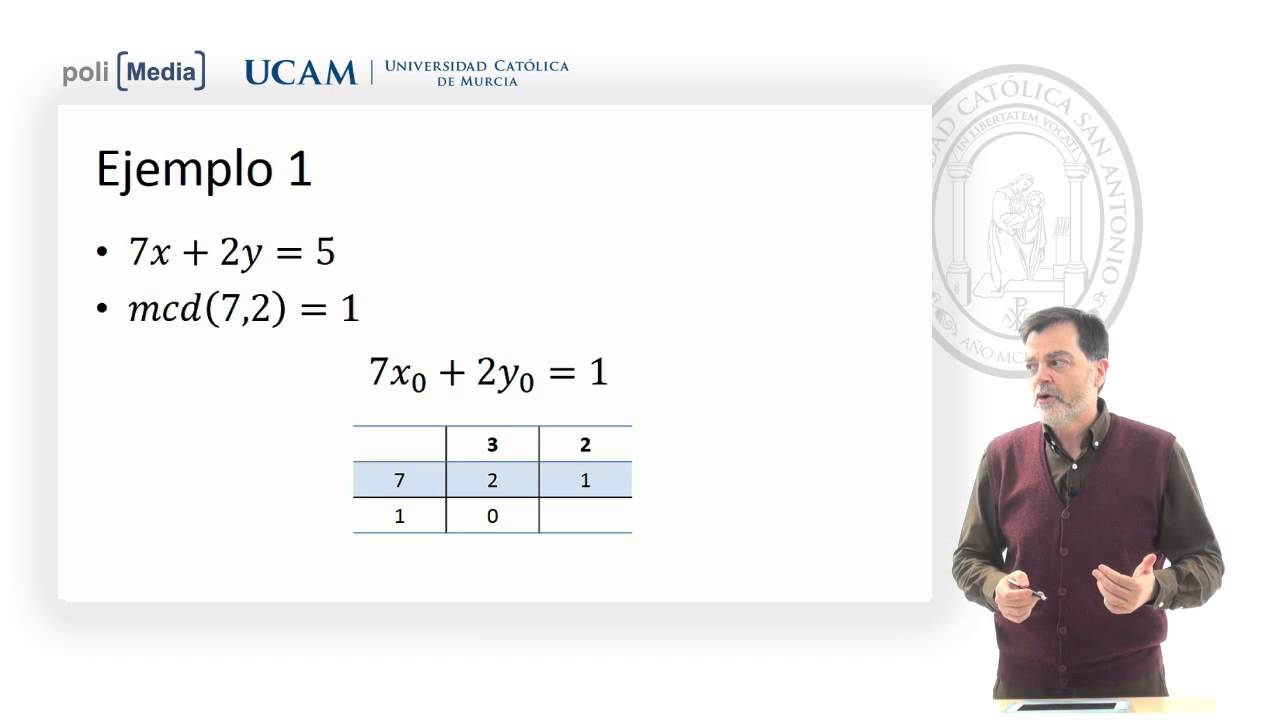 Matemática Discreta - Ecuación Diofántica Ejemplo 1 - Jesús Soto