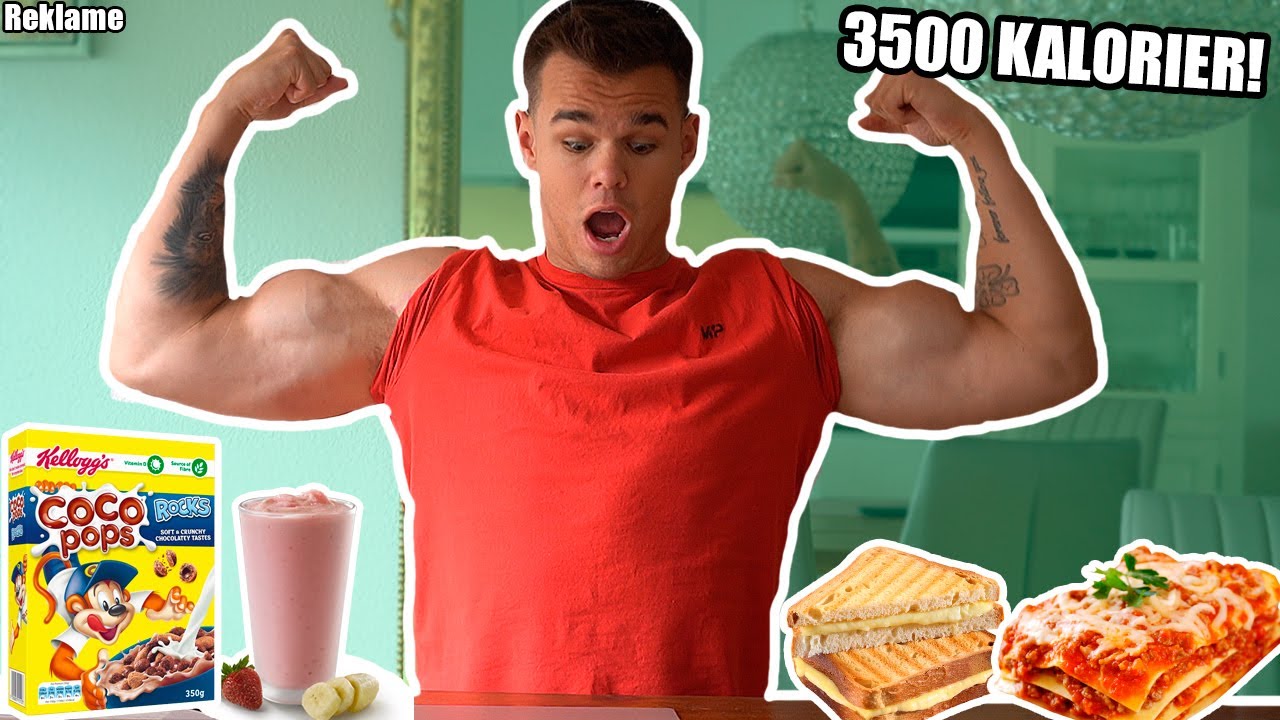 HVAD JEG SPISER PÅ EN DAG PÅ KOSTPLAN * 3500 KALORIER *