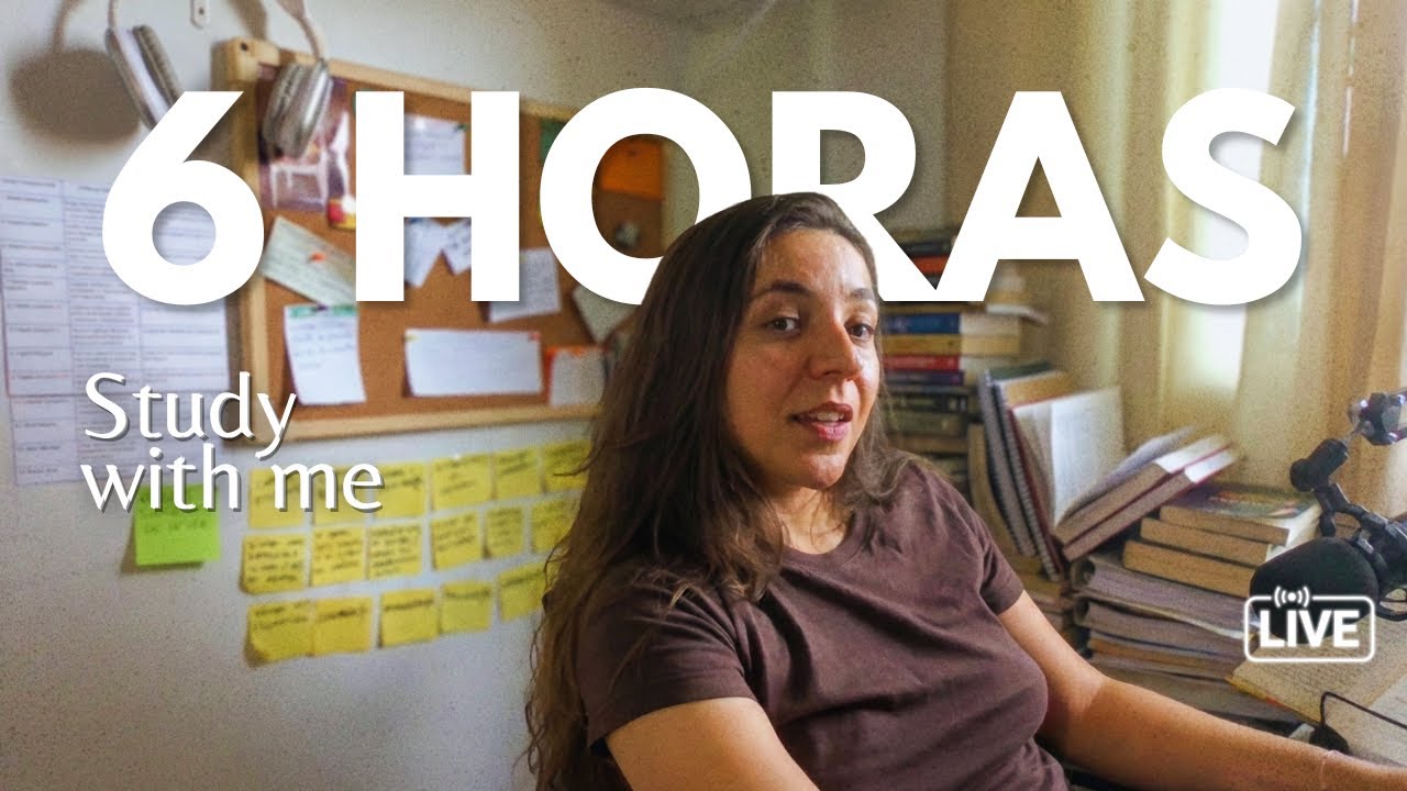 LIVE | sábado de revisão 📚☕ STUDY WITH ME pomodoro 50/10 | barulho de chuva & ruído marrom #day92