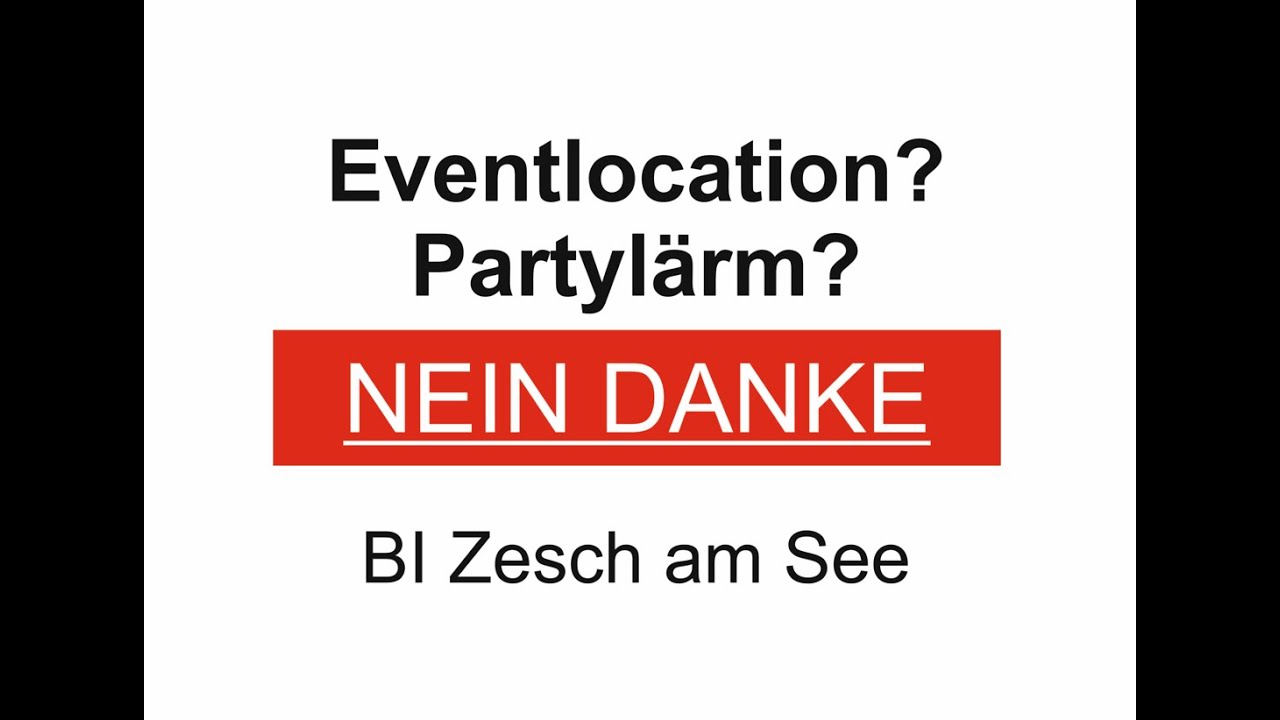 Erster Film der B&uuml;rgerinitiative Zesch am See &ndash; unsere Perspektive