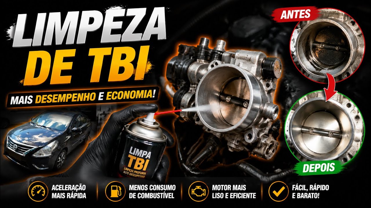 LIMPEZA DO TBI - NISSAN VERSA