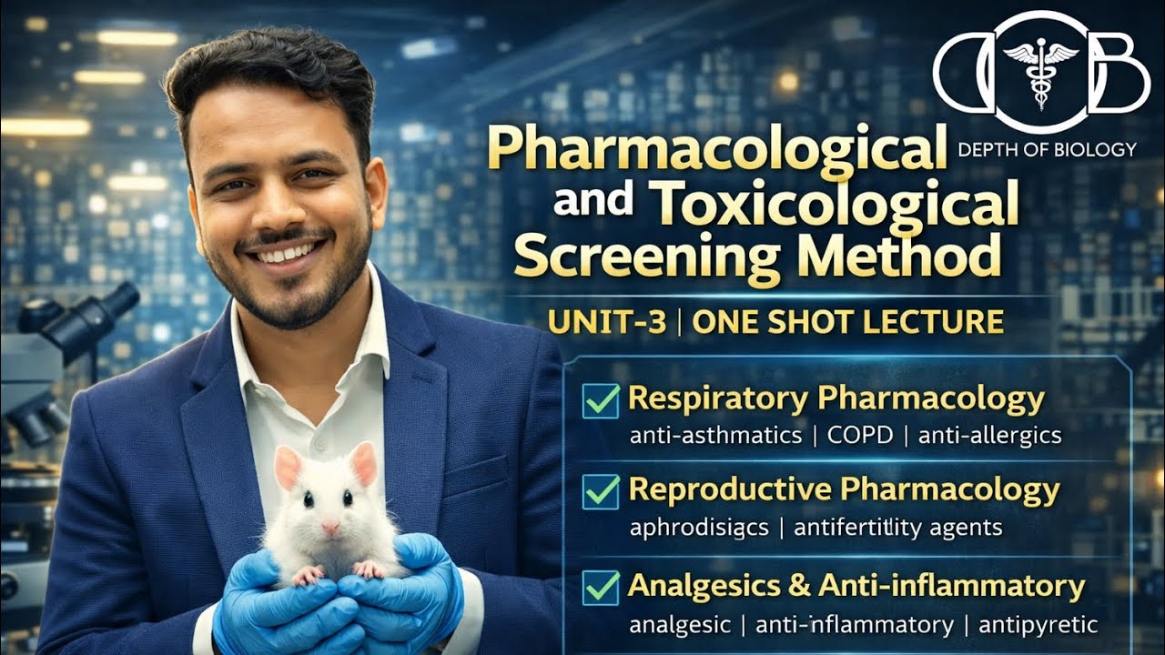 Respiratory pharmacology | Reproductive pharmacology | Gastrointestinal drugs | Unit 3 | M pharmacy 