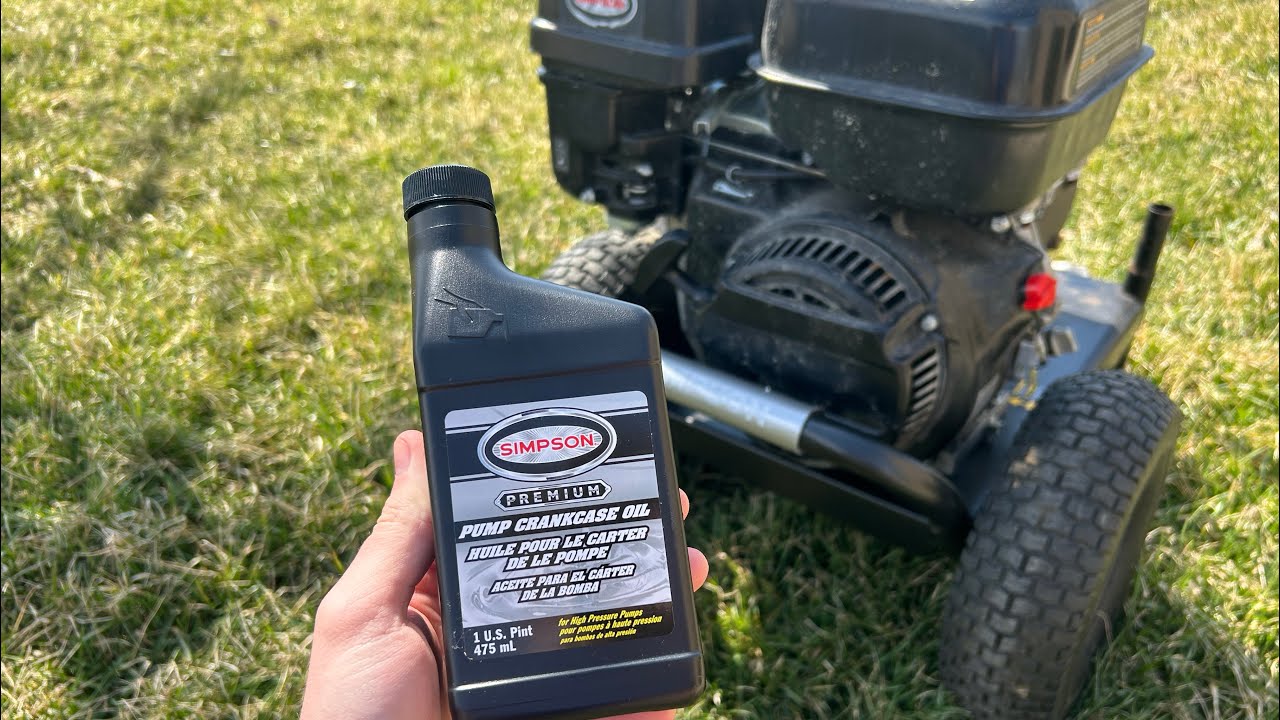 How To Change Simpson Pressure Washer Pump Oil