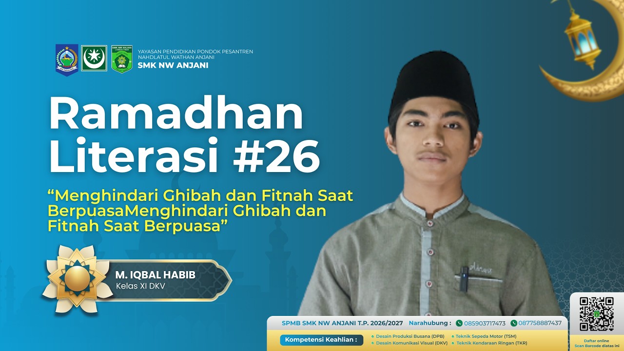 RAMADHAN LITERASI #26 ||  “Menghindari Ghibah dan Fitnah Saat Berpuasa
