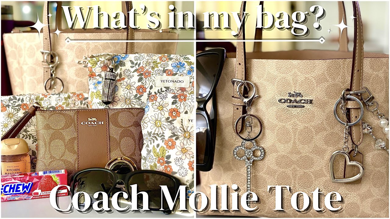 What's in my Bag? 👜  Coach Mollie Tote 25