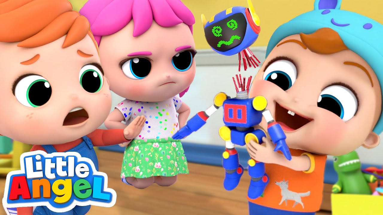 Don&rsquo;t Break My Toys, Baby Brother | Playing Safely | Little Angel Kids Songs & Nursery Rhymes