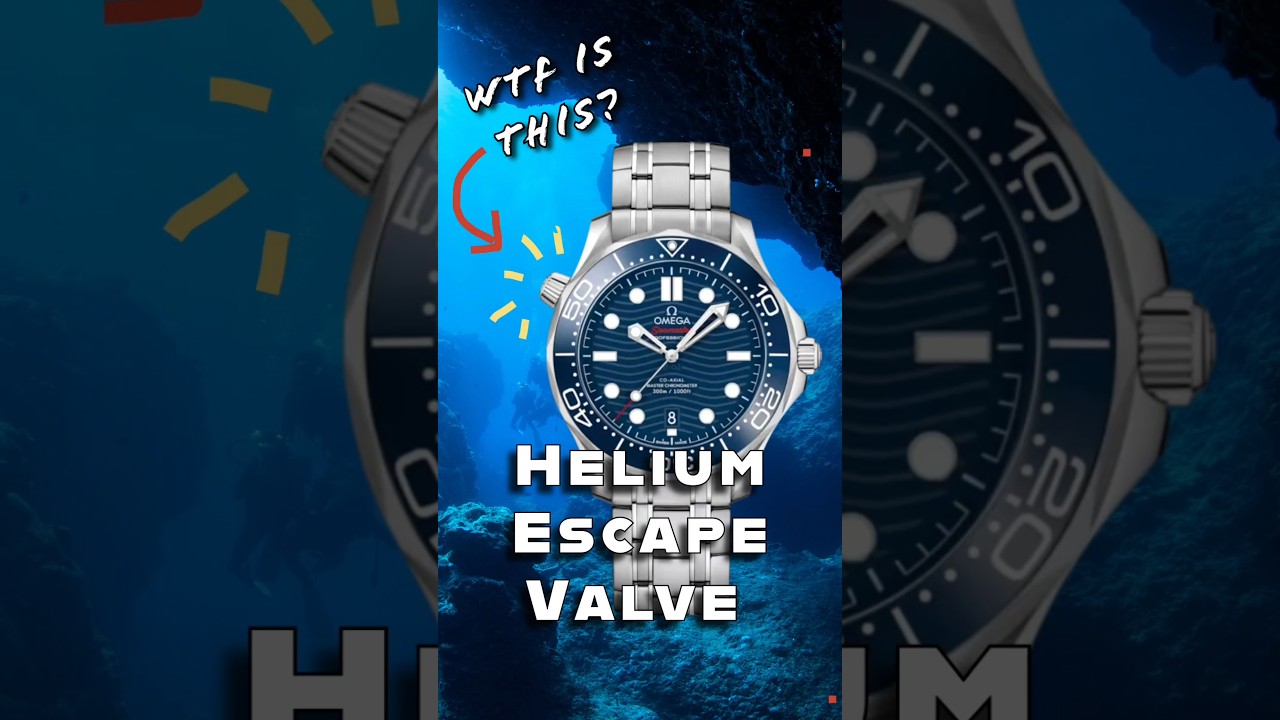 What is the second crown on Omega Seamaster? Helium escape valve explained #omega #seamaster
