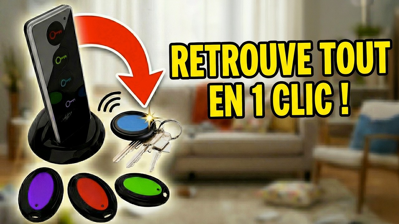 Localisateur d'objets et de clés avec 4 récepteurs RF Infactory [PEARLTV.FR]