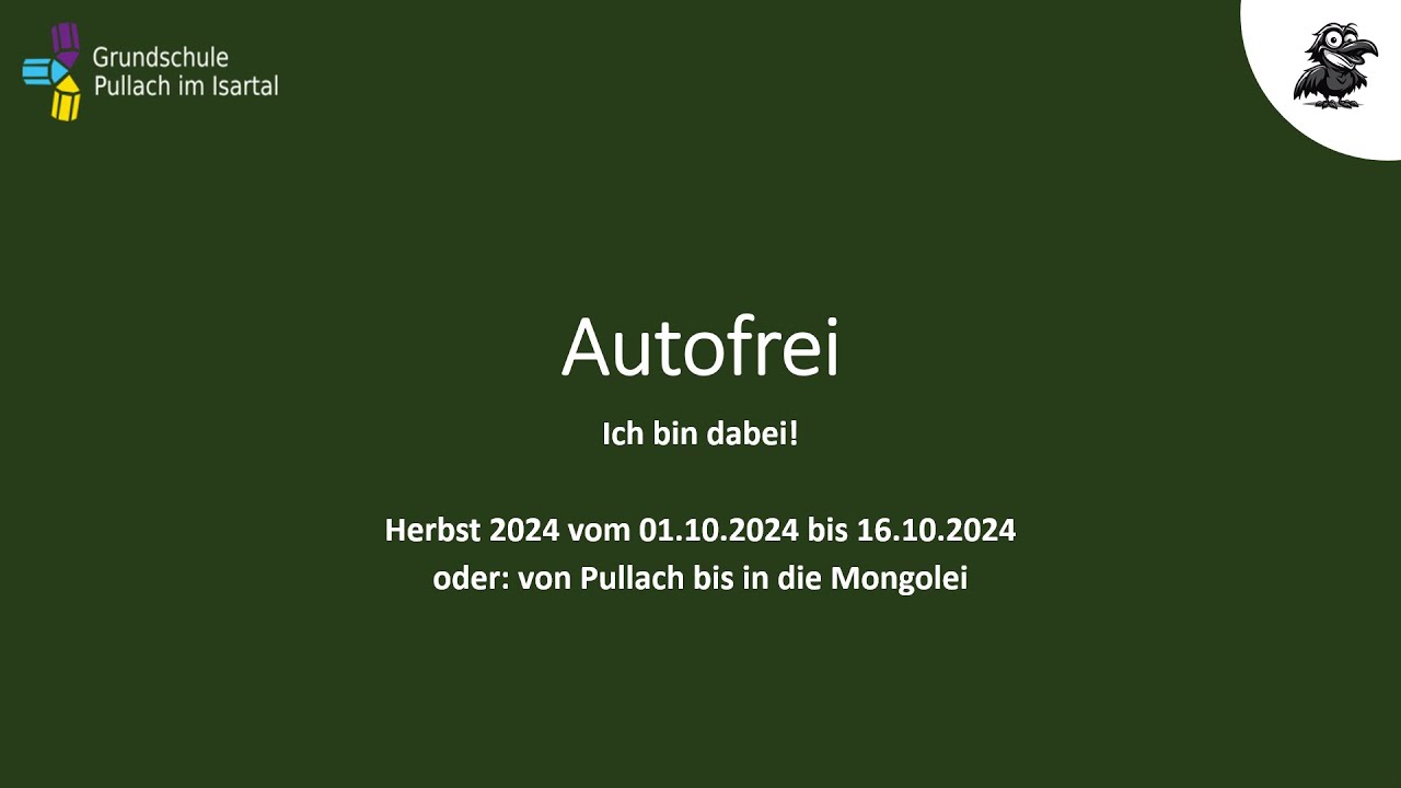 Autofrei - ich bin dabei! Herbst 2024
