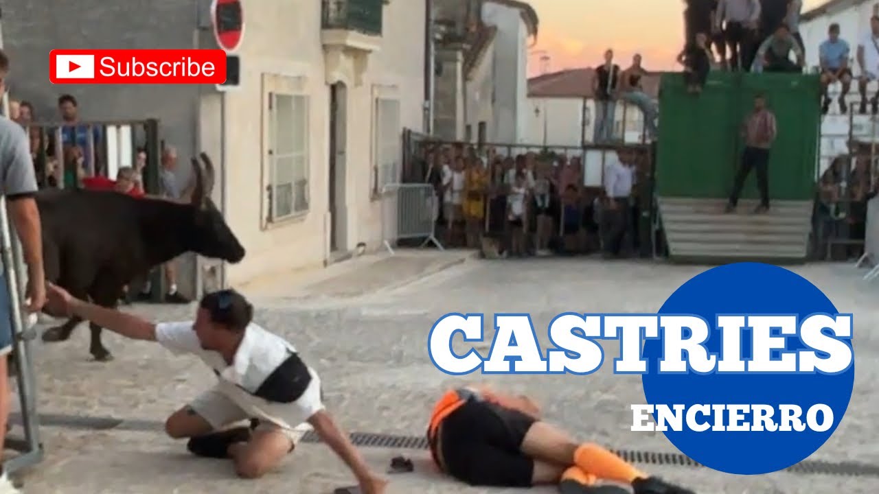 Nouveau parcours à Castries 🇫🇷 Encierro ➡️ 01/08/2025 Manade de l’Aurore 😁 1er jour de  fête votive