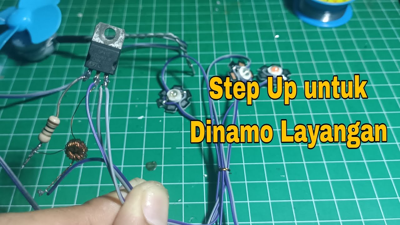 CARA MEMBUAT STEP UP PENAIK TEGANGAN UNTUK DINAMO LAYANGAN